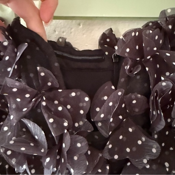 BNWT Anthropologie Maeve 3D Floral Ruffle Mini Dress - Picture 4 of 8